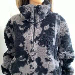 New! Sage Collectives Comfy/Cozy Jet Setter Two-Tone Faux Jacket